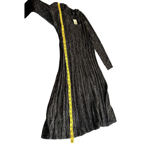 Max Edition Sweater Dress Women Size XL Knitted Fit & Flare NEW Ribbed Pleated - Picture 6 of 8